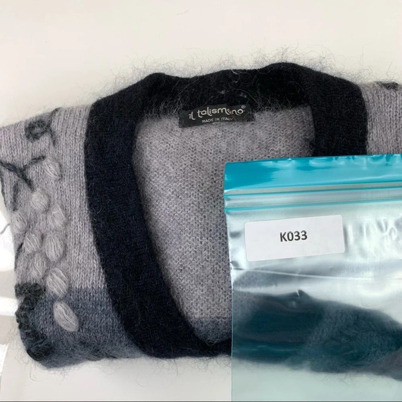 𝅺il talismano fluffy mohair  embroidered cardigan - Picture 10 of 10